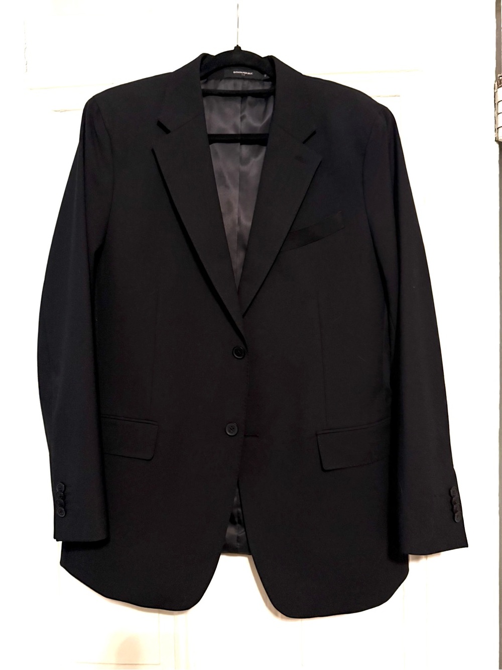 Banana Republic Men's Black Slim Fit Suit (Jacket AND Pants)